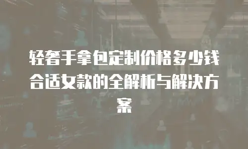 轻奢手拿包定制价格多少钱合适女款的全解析与解决方案