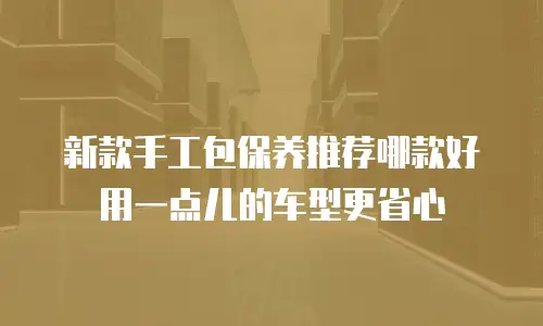 新款手工包保养推荐哪款好用一点儿的车型更省心
