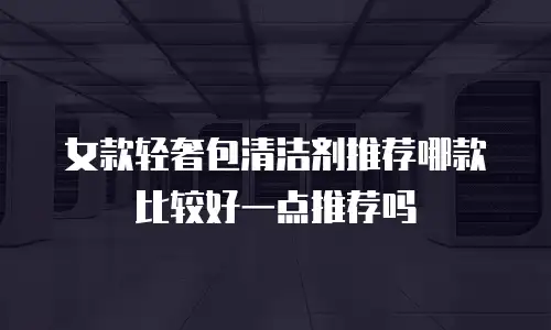 女款轻奢包清洁剂推荐哪款比较好一点推荐吗