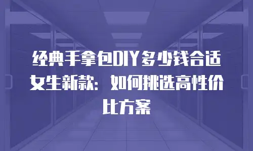 经典手拿包DIY多少钱合适女生新款：如何挑选高性价比方案
