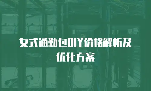 女式通勤包DIY价格解析及优化方案