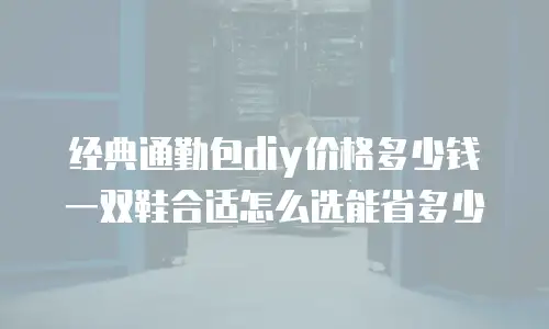 经典通勤包diy价格多少钱 一双鞋合适怎么选能省多少