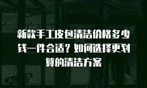 新款手工皮包清洁价格多少钱一件合适？如何选择更划算的清洁方案