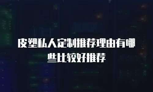 皮塑私人定制推荐理由有哪些比较好推荐