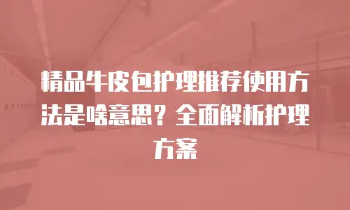精品牛皮包护理推荐使用方法是啥意思？全面解析护理方案
