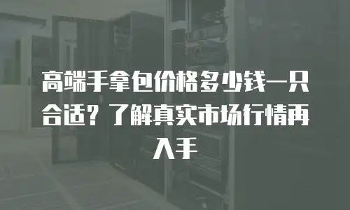 高端手拿包价格多少钱一只合适？了解真实市场行情再入手