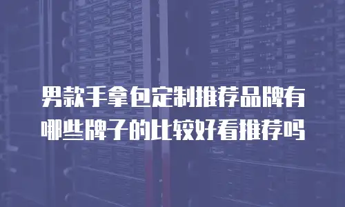 男款手拿包定制推荐品牌有哪些牌子的比较好看推荐吗