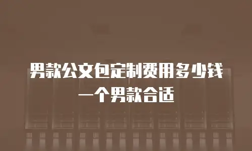 男款公文包定制费用多少钱一个男款合适