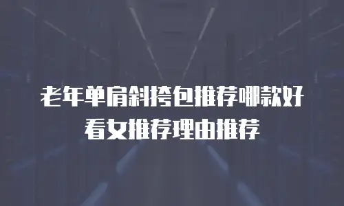 老年单肩斜挎包推荐哪款好看女推荐理由推荐