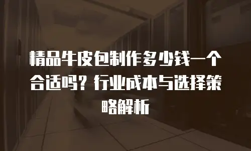 精品牛皮包制作多少钱一个合适吗？行业成本与选择策略解析