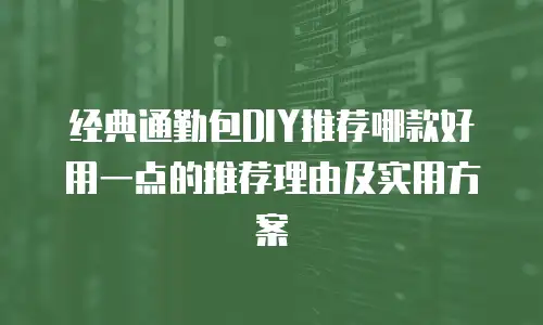 经典通勤包DIY推荐哪款好用一点的推荐理由及实用方案