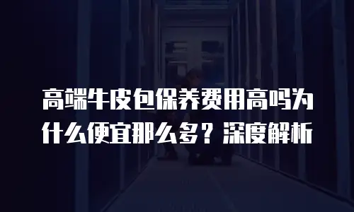 高端牛皮包保养费用高吗为什么便宜那么多？深度解析