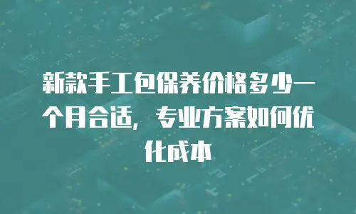 新款手工包保养价格多少一个月合适，专业方案如何优化成本
