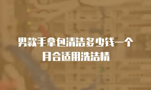 男款手拿包清洁多少钱一个月合适用洗洁精