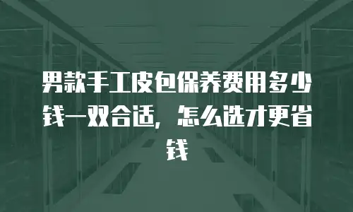 男款手工皮包保养费用多少钱一双合适，怎么选才更省钱