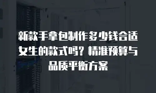 新款手拿包制作多少钱合适女生的款式吗？精准预算与品质平衡方案