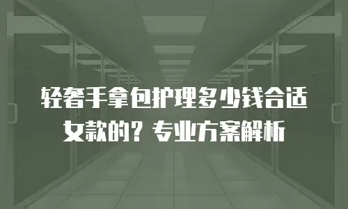 轻奢手拿包护理多少钱合适女款的？专业方案解析