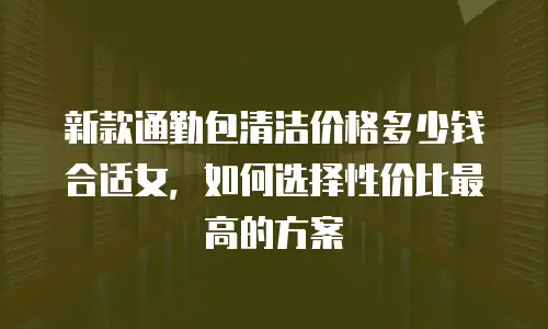 新款通勤包清洁价格多少钱合适女，如何选择性价比最高的方案
