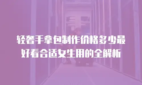 轻奢手拿包制作价格多少最好看合适女生用的全解析