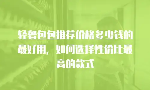 轻奢包包推荐价格多少钱的最好用，如何选择性价比最高的款式