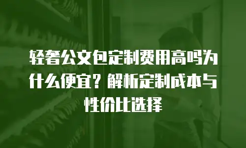 轻奢公文包定制费用高吗为什么便宜？解析定制成本与性价比选择