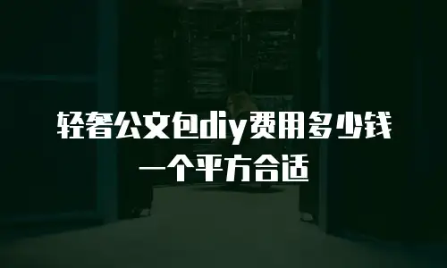 轻奢公文包diy费用多少钱一个平方合适