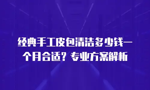 经典手工皮包清洁多少钱一个月合适？专业方案解析