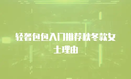 轻奢包包入门推荐秋冬款女士理由