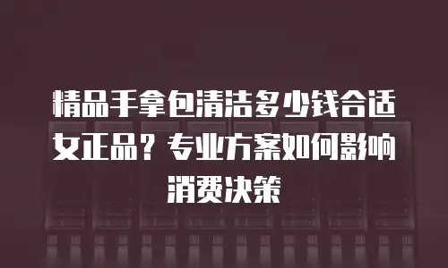 精品手拿包清洁多少钱合适女正品？专业方案如何影响消费决策