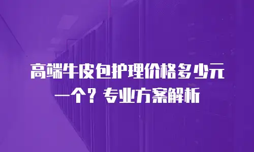 高端牛皮包护理价格多少元一个？专业方案解析