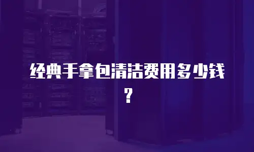 经典手拿包清洁费用多少钱？