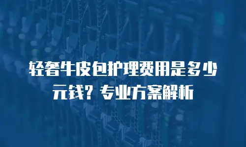 轻奢牛皮包护理费用是多少元钱？专业方案解析