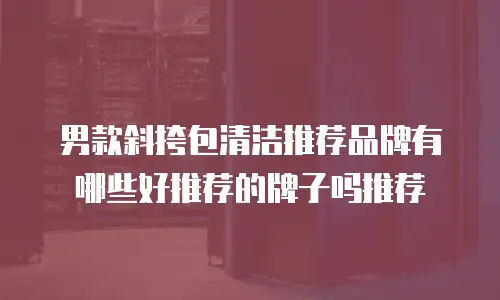 男款斜挎包清洁推荐品牌有哪些好推荐的牌子吗推荐