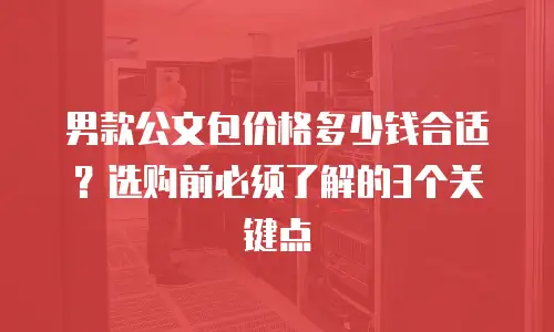男款公文包价格多少钱合适？选购前必须了解的3个关键点