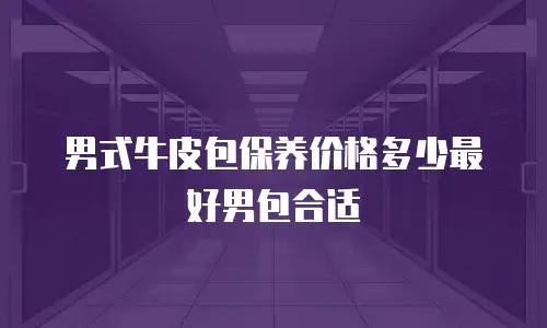 男式牛皮包保养价格多少最好男包合适