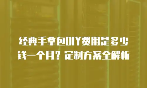 经典手拿包DIY费用是多少钱一个月？定制方案全解析
