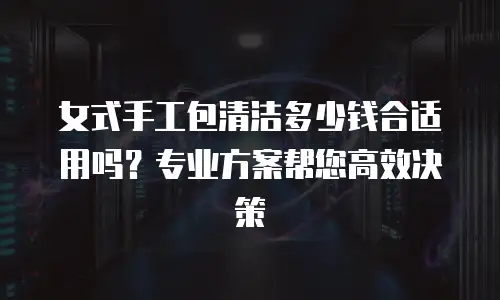 女式手工包清洁多少钱合适用吗？专业方案帮您高效决策
