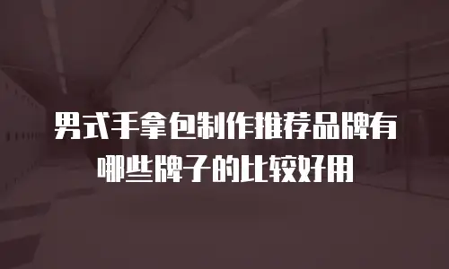 男式手拿包制作推荐品牌有哪些牌子的比较好用
