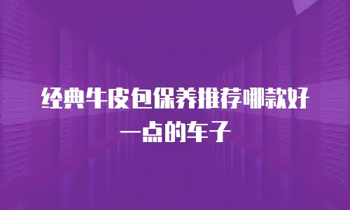 经典牛皮包保养推荐哪款好一点的车子