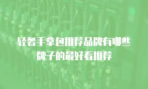 轻奢手拿包推荐品牌有哪些牌子的最好看推荐