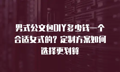 男式公文包DIY多少钱一个合适女式的？定制方案如何选择更划算