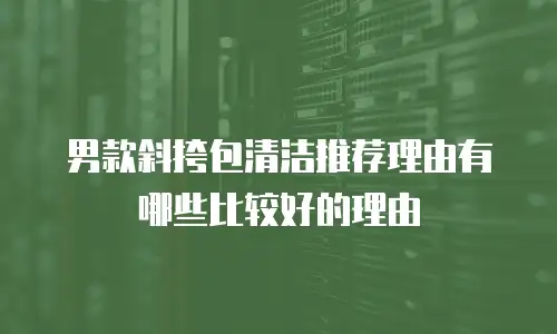男款斜挎包清洁推荐理由有哪些比较好的理由
