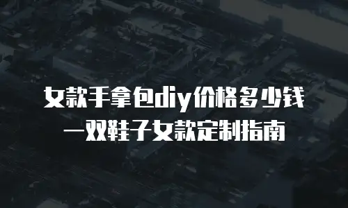 女款手拿包diy价格多少钱一双鞋子女款定制指南