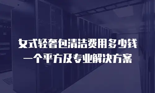 女式轻奢包清洁费用多少钱一个平方及专业解决方案