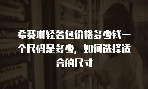 希赛琳轻奢包价格多少钱一个尺码是多少，如何选择适合的尺寸