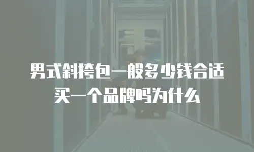 男式斜挎包一般多少钱合适买一个品牌吗为什么