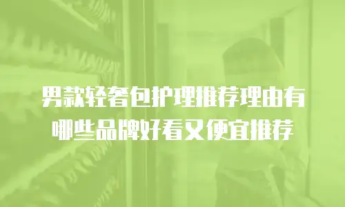 男款轻奢包护理推荐理由有哪些品牌好看又便宜推荐