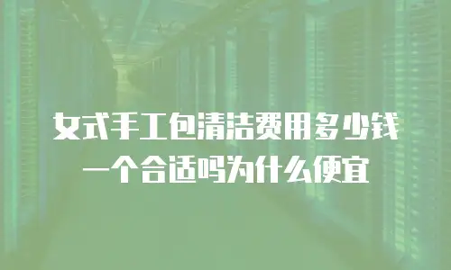 女式手工包清洁费用多少钱一个合适吗为什么便宜