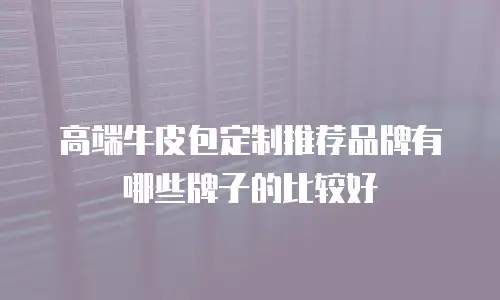 高端牛皮包定制推荐品牌有哪些牌子的比较好