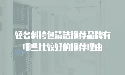 轻奢斜挎包清洁推荐品牌有哪些比较好的推荐理由